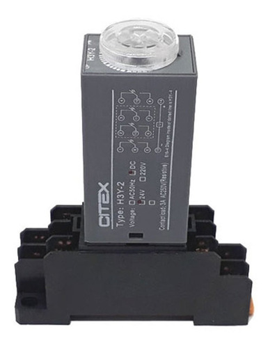 H3y-2 Rele De Tempo Temporizador Timer Com Base Citex