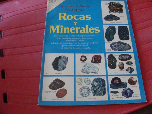 Libro De Oro De Estampas Rocas Y Minerales , Año 1960