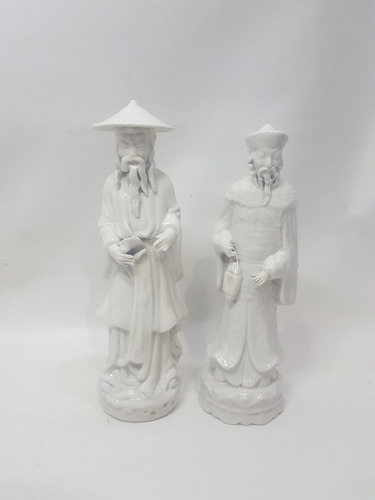 Figuras Orientales Porcelana Blanc De Chine Cod 26444