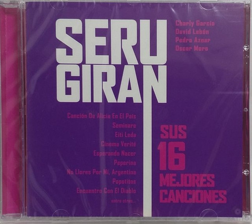 Cd Seru Giran - Sus 16 Mejores Canciones - Nuevo Sellado