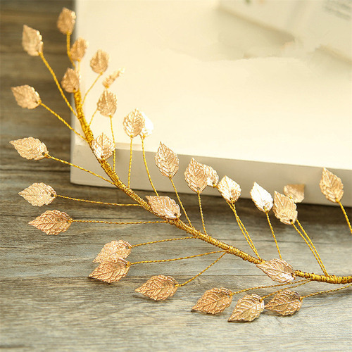 Diademas Con Forma De Corona De Pelo Leaf Branch Para Bodas