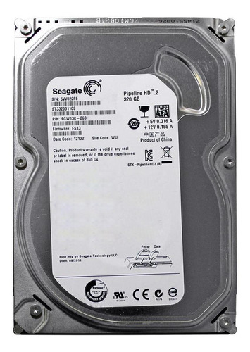 Disco rígido interno Seagate Pipeline ST3320311CS 320GB