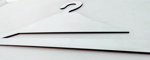 10 Cabides De Laços Mdf Branco - Oferta Exclusiva