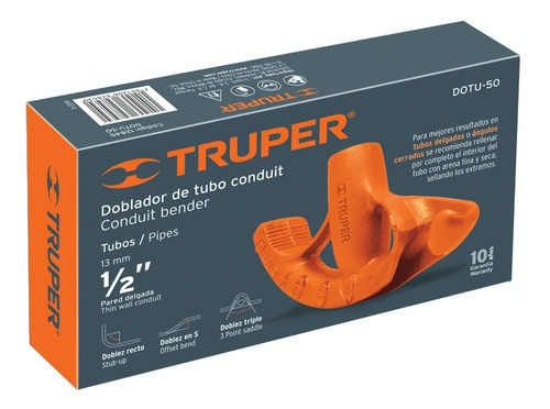 Doblador De Tubo Conduit Truper De 1/2 12845