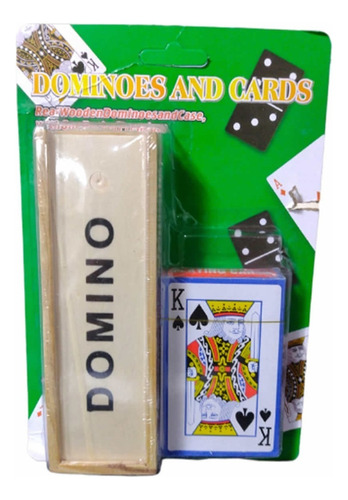 Set Juegos De Mesa Clásicos Naipesy Domino Juego