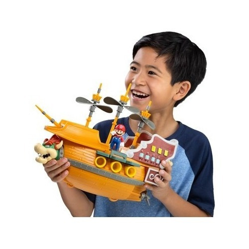 Nave De Bowser Super Barco Mario Bros Nintendo Original