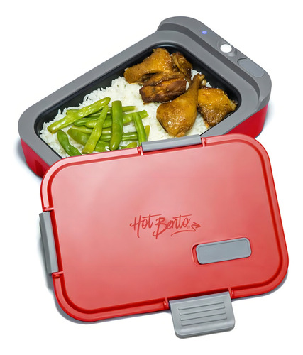 Caja De Almuerzo Caliente Bento Autocalentada Y Calentador D