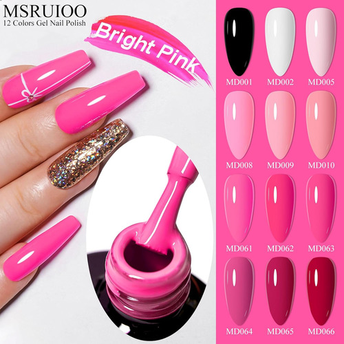 Juego De Esmaltes De Uñas De Gel, 12 Piezas, Kit De Esmalte