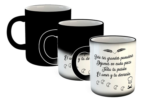 Taza Magica Frase Panadero Solo Los Grandes Diseño