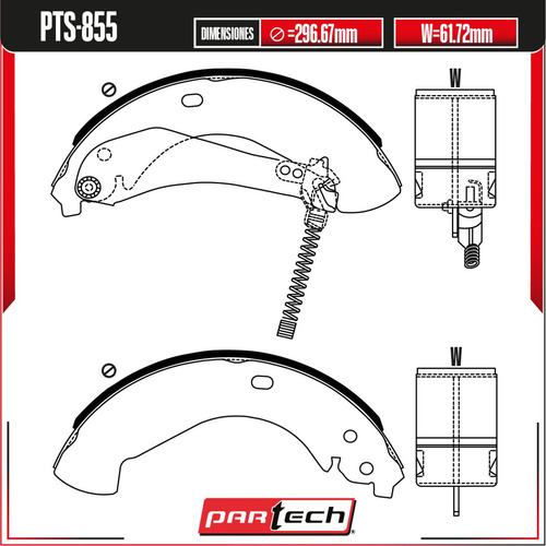 Zapatas Freno Tambor Sierra 1500 Classic V8 4.8l 2007 A 2007