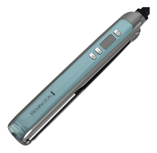Prancha de cabelo Remington Shine Therapy prata e turquesa 110V/220V (Bivolt)