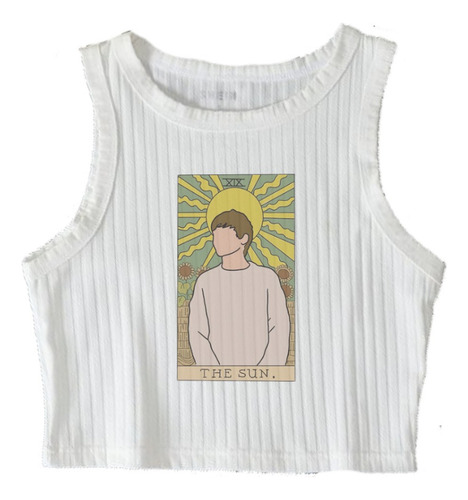 Remera Louis Tomlinson Carta De Tarot Louis Corta Corta Top 