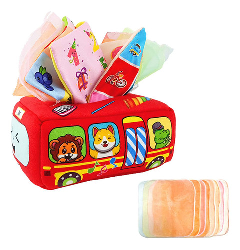 Juego De Caja De Pañuelos Sensorial Para Tirar 11 Pañuelos