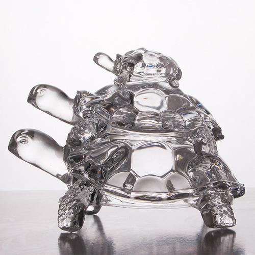 Estatua De Tortuga Fengshui, Colección De Cristal De M