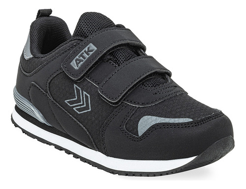 Zapatillas Atomik Tyler Velcro Niño Niña Negra Solo Deportes