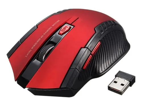 Raton Inalambrico 2.4ghz (rojo)