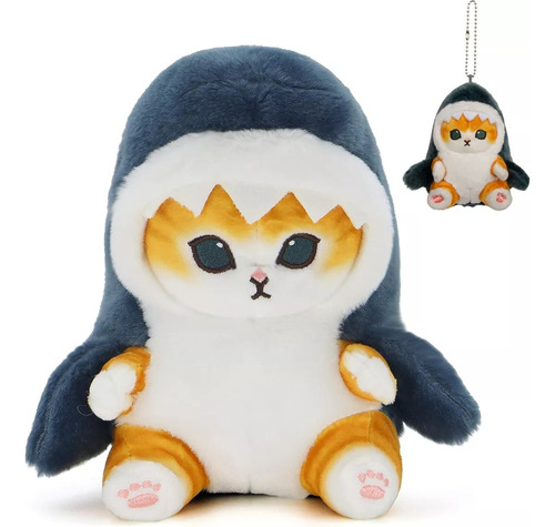 Peluche Gato Tiburón Gatito Michi Disfraz Kawaii Llavero