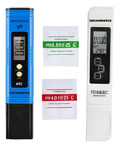 Combo: Medidor Digital Ph Autocalibrable + Medidor Ec / Tds.
