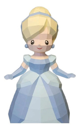Imagen 2 de 6 de Set 5 Princesas Papercraft 3d Papiroflexia Pdf