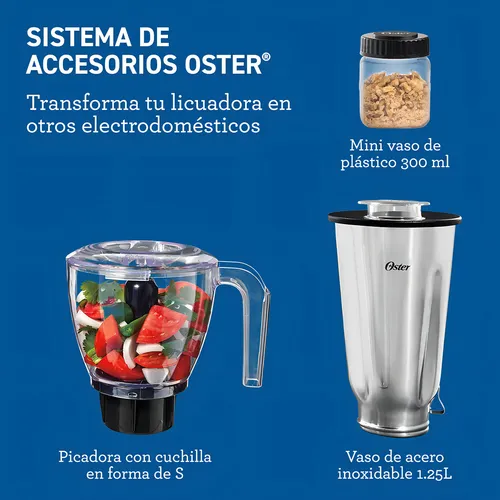 Licuadora oster con accesorios sale