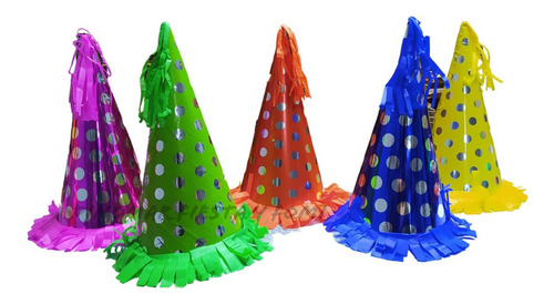 6 Docenas De Gorritos Cumpleañeros.fiesta.colores Surtidos. 