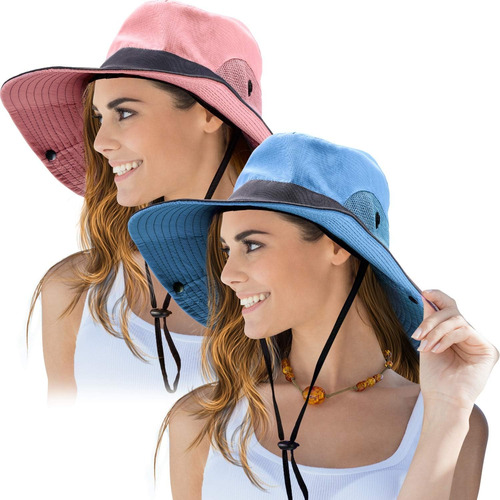 2 Piezas Para Mujer Al Aire Libre Sombrero Para El Sol Uv
