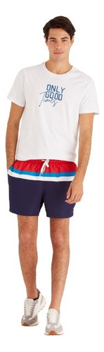 Short Macowens Combinado Azul 079207701001-pr