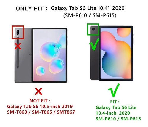 Capa Com Teclado E Mouse Para Samsung Galaxy Tab S6 Lite