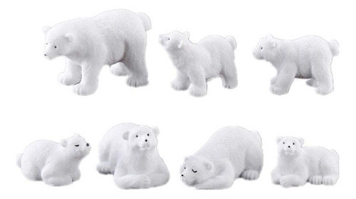 Toyandona Juego De 10 Figuras De Juguete De Oso Polar, Figu.