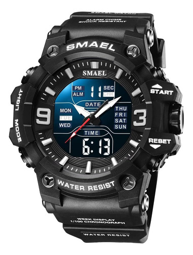 Gosasa Reloj Para Hombre De Cara Grande Militar Multifunción