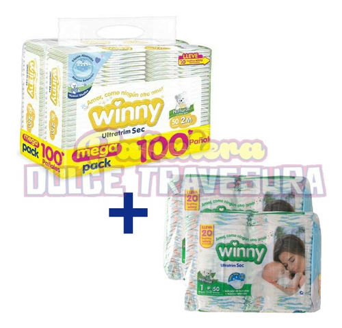 Pañal Winny Etapa 1 X100+etapa 2 X - Unidad a $1014