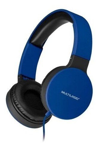 Imagem 1 de 1 de Headphone Dobrável New Fun P2 Multilaser Azul - Ph272 Nf
