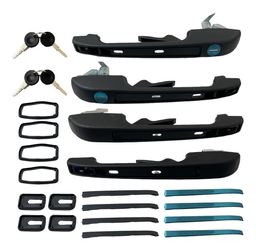 Kit 4 Manijas Exteriores Vw Golf Jetta A2 1991 1992 Bruck