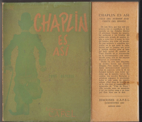 1953 Cine Charles Chaplin Es Asi Biografia Por Tony Daniels 