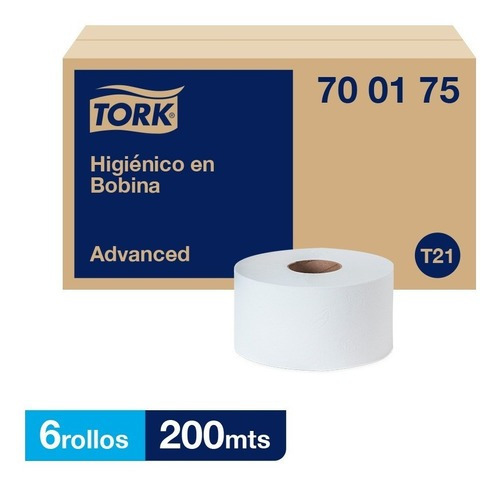 Tork Higienico Bobina Advanced Hd 6 Rollos / 200 Mts