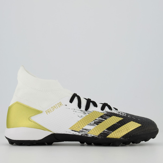 chuteira adidas predator absolado x society preta e vermelha