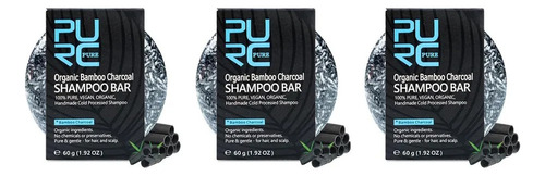 3pcs 60g Shampoo Escurecedor Em Barra E Sabonete Em Barra*3