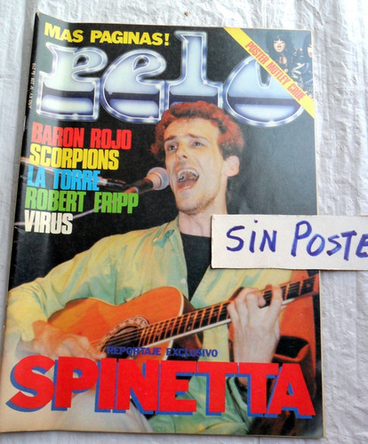 Pelo 228 Entrev. Spinetta 1984 Fripp Virus Scorpions B. Rojo