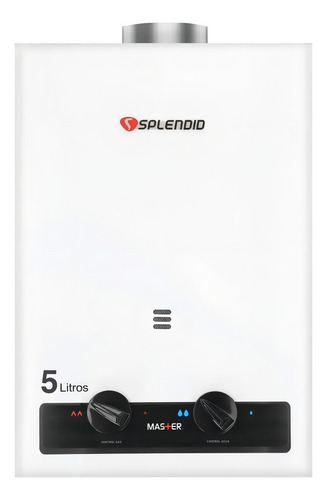 Calefon Splendid Gas Licuado 5l. Ionizado Color Blanco