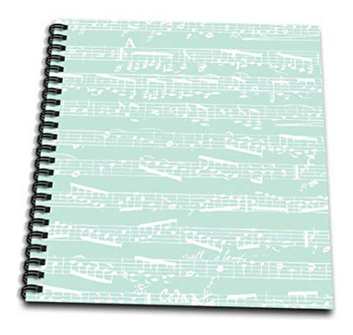 Cuadernos - 3drose Db 151357 3 Mint Musical Notes Pastel Blu