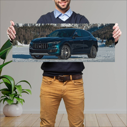 Cuadro 30x80cm Auto 2020 Maserati Levante Granlu 328