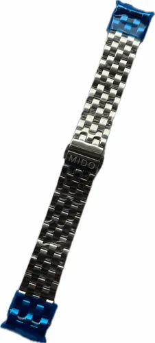 Pulseira Mido Aço Prateada 20mm M8600b M7600 Baroncelli M007