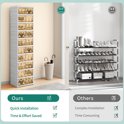 Yitahome Organizador De Zapatos 10 Niveles 20 Pares Mmg