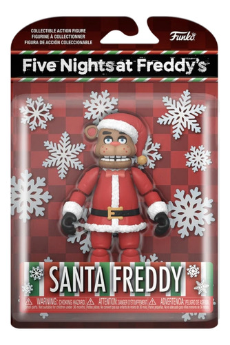 Freddy Santa Figura Artículada De Five Nigths Ats Freddy's 
