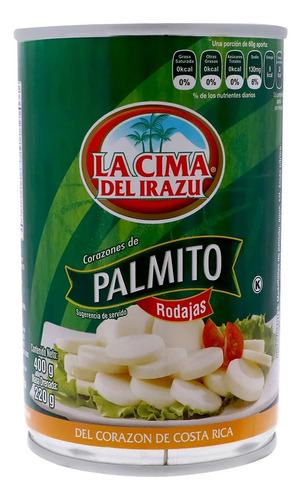 Corazones De Palmito En Rodajas La Cima 400 G