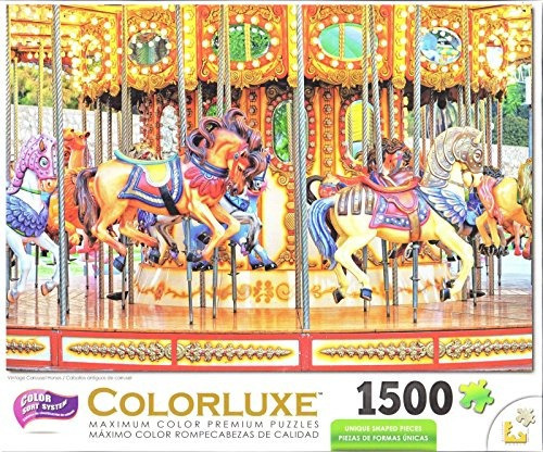 Puzzle Colorluxe 1500 Piezas Caballos Vintage Carousel