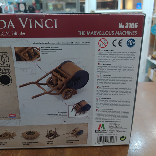 Maqueta Para Armar Italeri Tambor Mécanico Da Vinci