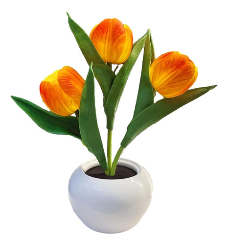 Xiaery Tulipanes De Luz Led Lámpara De Tulipán Lámpara De