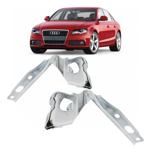 Par Braço Dobradiça Capô Audi A4 2009 10 11 12 13 14 15 2016