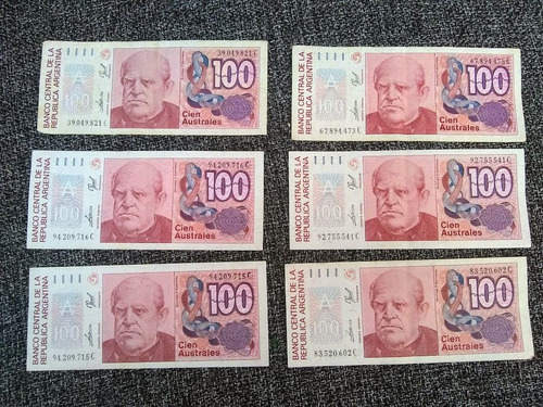 Billetes 100 Cien Australes